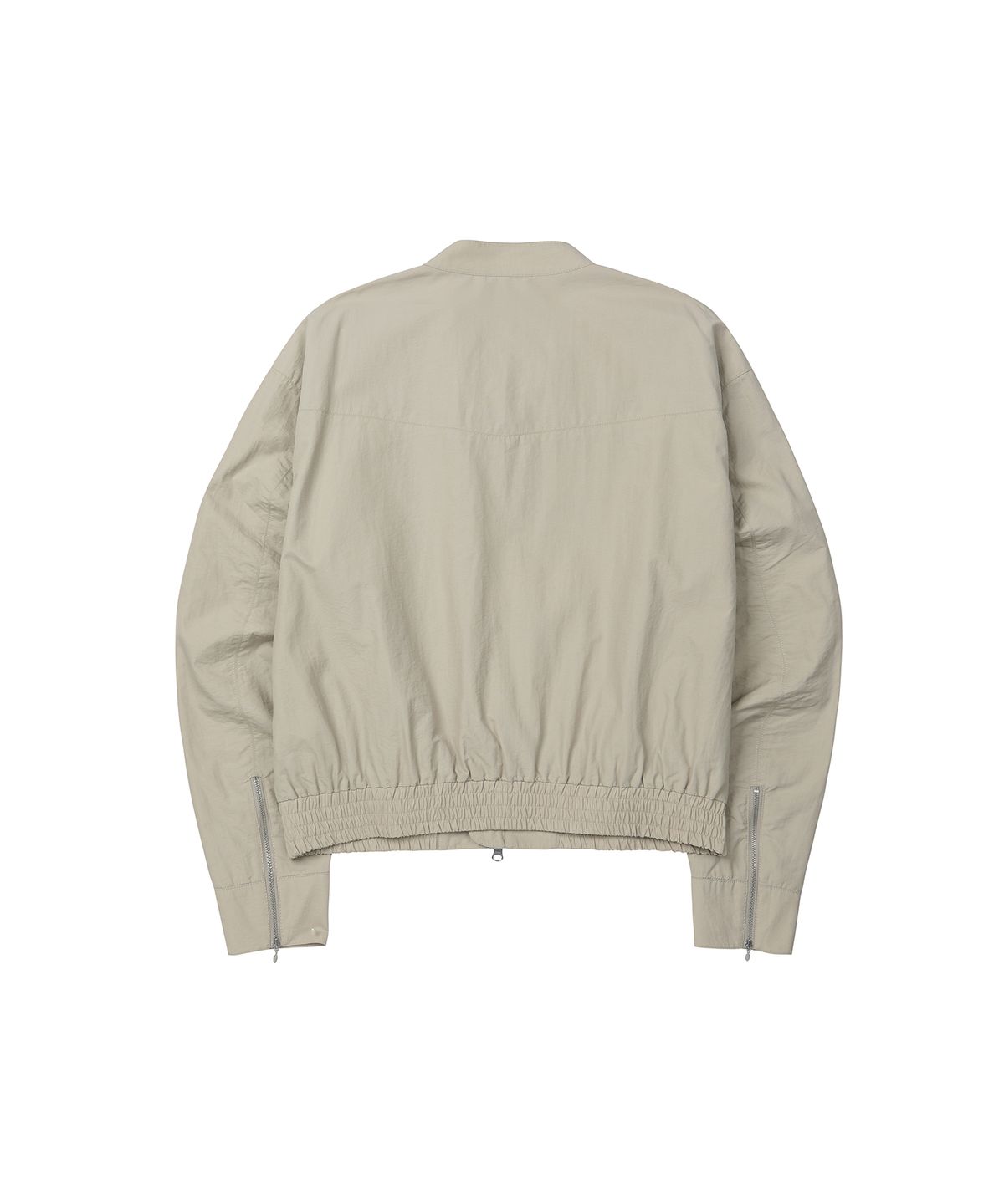세컨모놀로그(SECONDMONO) Coated Nylon Zip Jacket [BEIGE]_SEJK034BEIGE