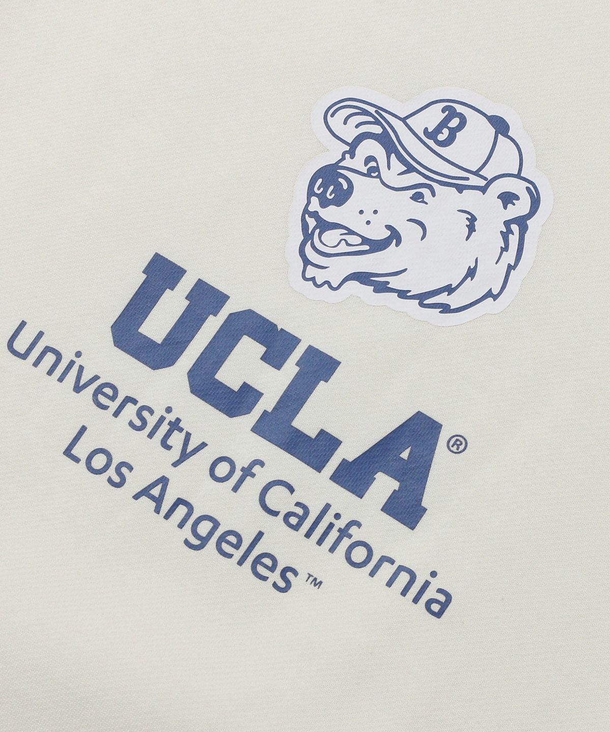 유씨엘에이(UCLA) 남녀공용 UCLA 기모 베어 맨투맨[CREAM](UC2LTK2)