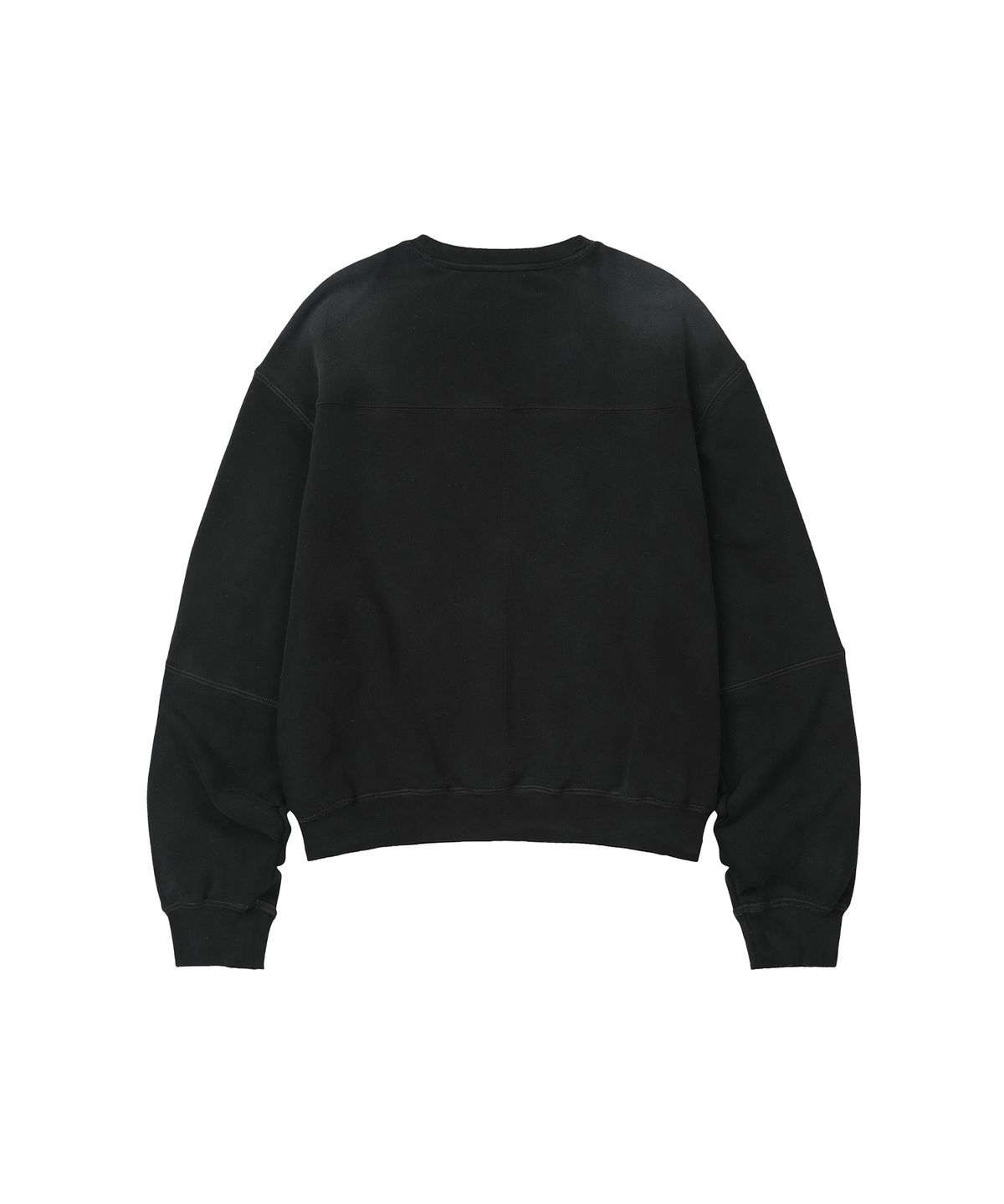 세컨모놀로그(SECONDMONO) Cropped Pigment Wash Sweat [CHARCOAL]_SETS054CHARCOAL