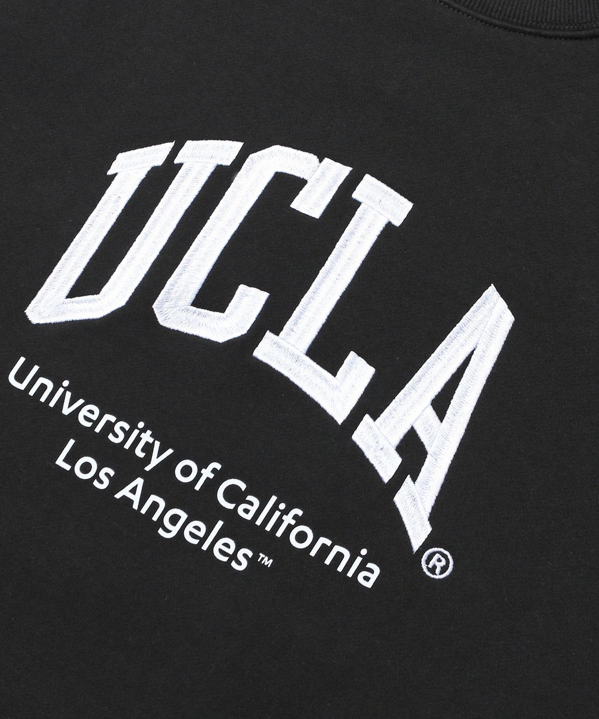 유씨엘에이(UCLA) 남녀공용 UCLA 기모 베어 맨투맨[BLACK](UC2LTK2)