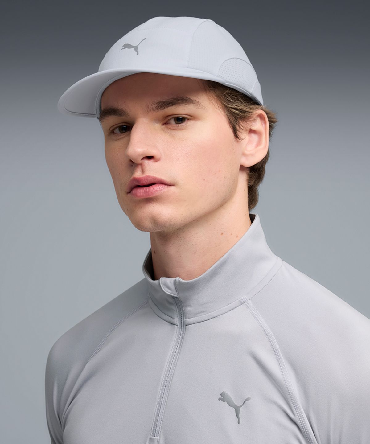 푸마(PUMA) 레이스 데이 5패널 캡 - 실버 미스트 / 026996-02