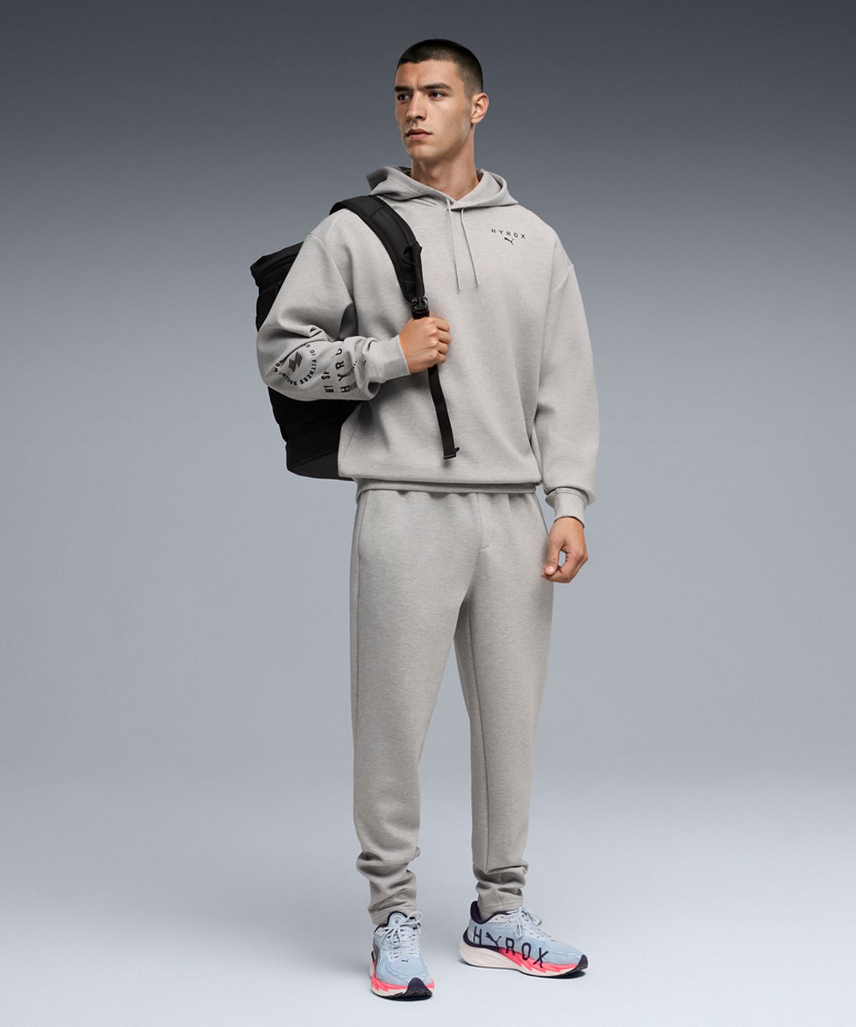 푸마(PUMA) 푸마X하이록스 클라우드펀 후디 -라이트그레이 / 528578-04