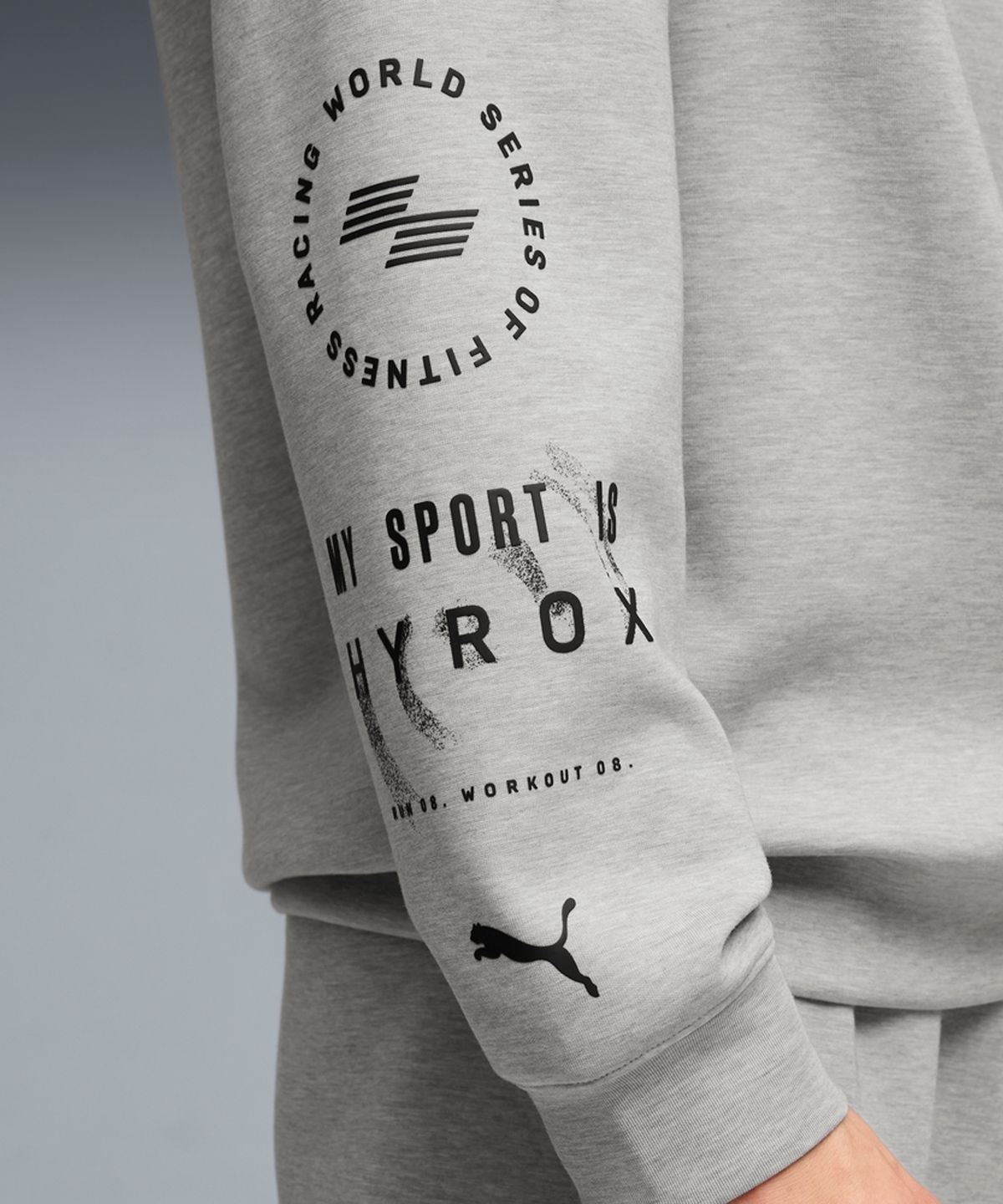 푸마(PUMA) 푸마X하이록스 클라우드펀 후디 -라이트그레이 / 528578-04