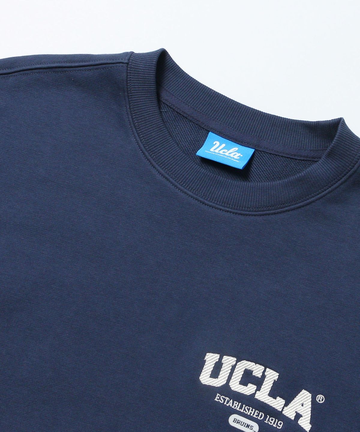 유씨엘에이(UCLA) 남녀공용 UCLA 베이직 로고 맨투맨[NAVY](UC2LTK4)