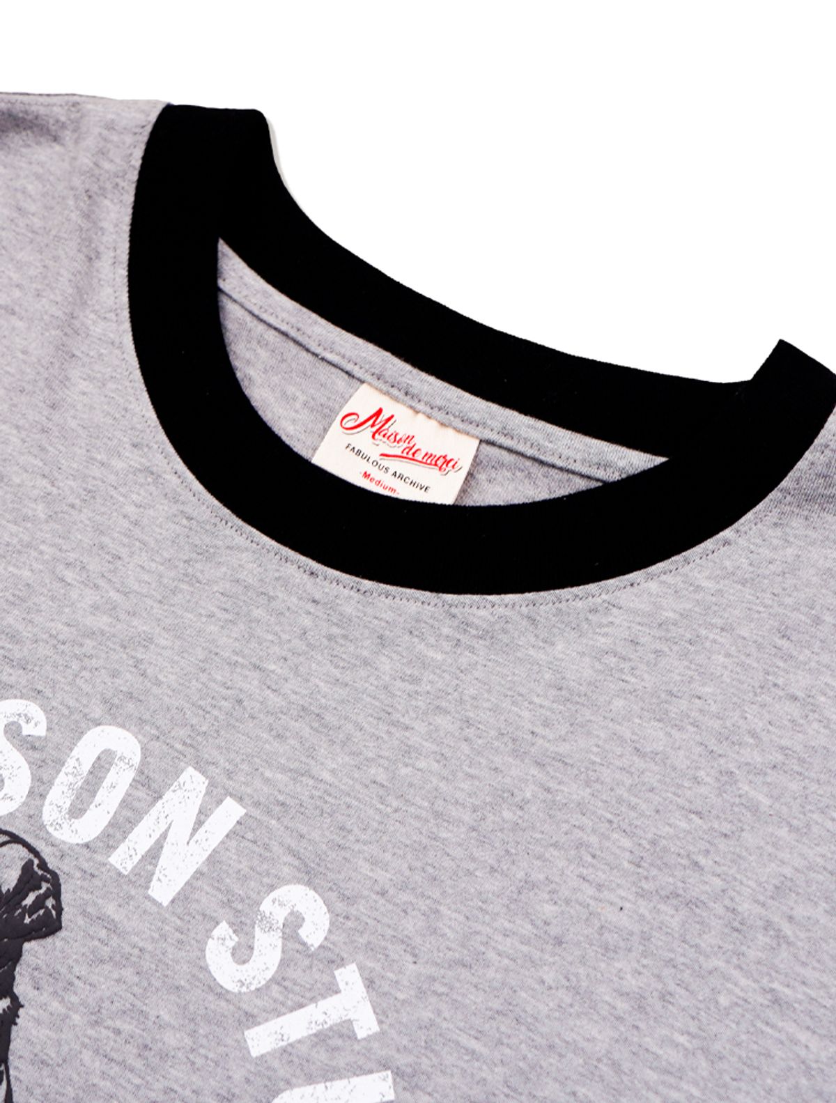 라 메종 스튜디오(LA MAISON STUDIO) RETRIVER STRIPE LAYERED LONG SLEEVE MELANGRAY(FCG1TS685M)