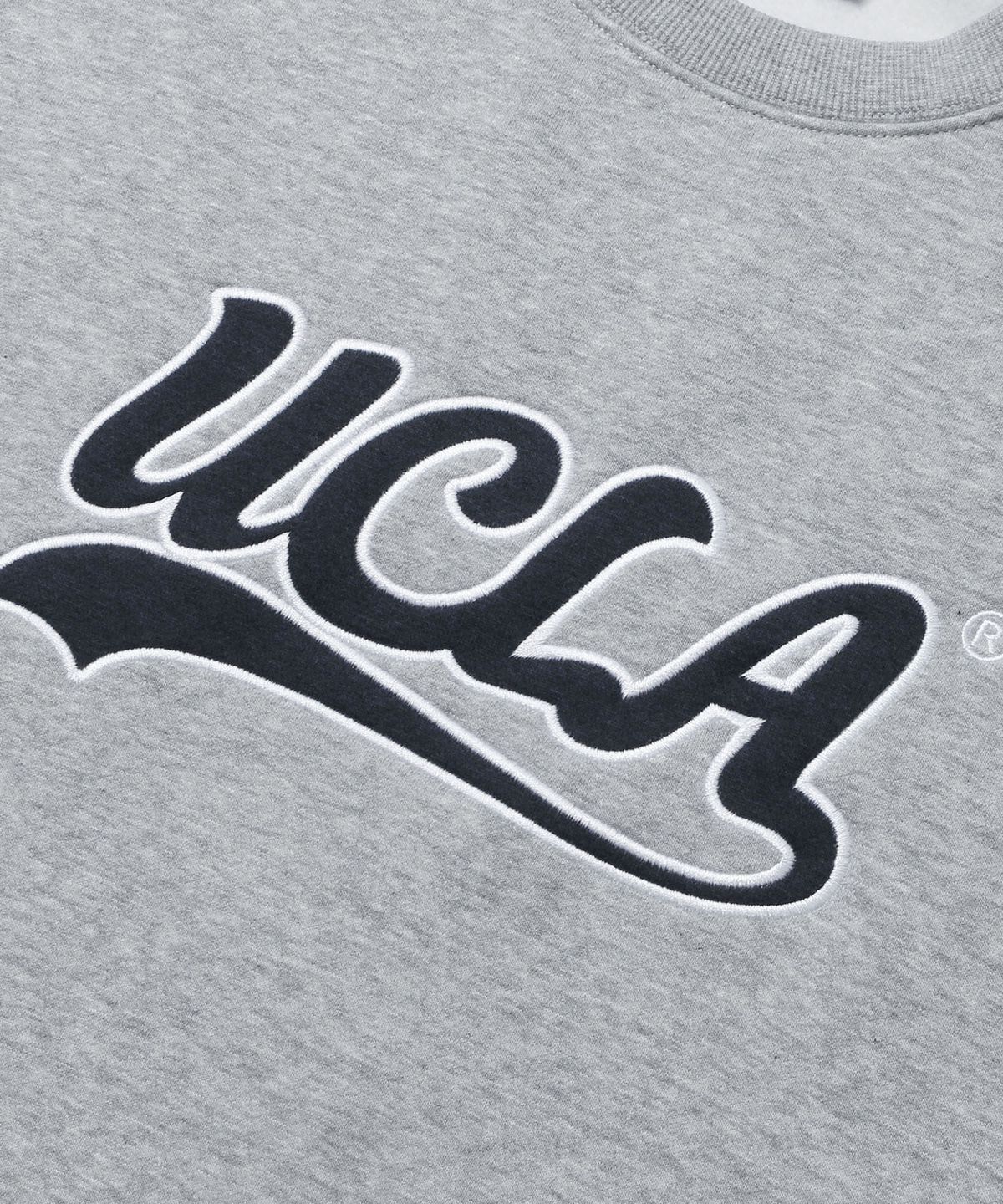 유씨엘에이(UCLA) 남녀공용 UCLA 자수 기모 맨투맨[M-GREY](UC2LTK5)