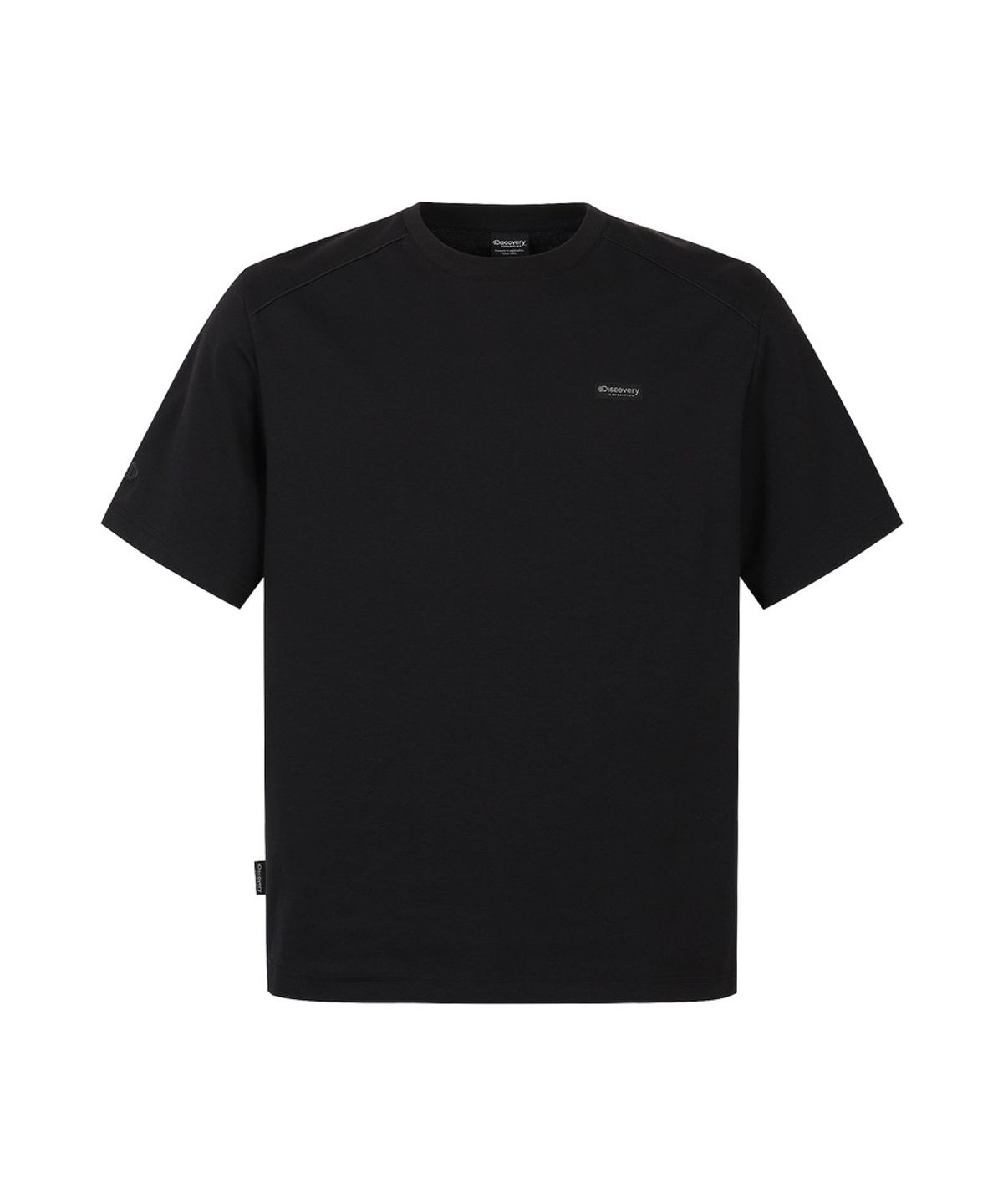 디스커버리 익스페디션(DISCOVERY EXPEDITION) 유니 세미오버핏 반팔티셔츠 (BLACK)