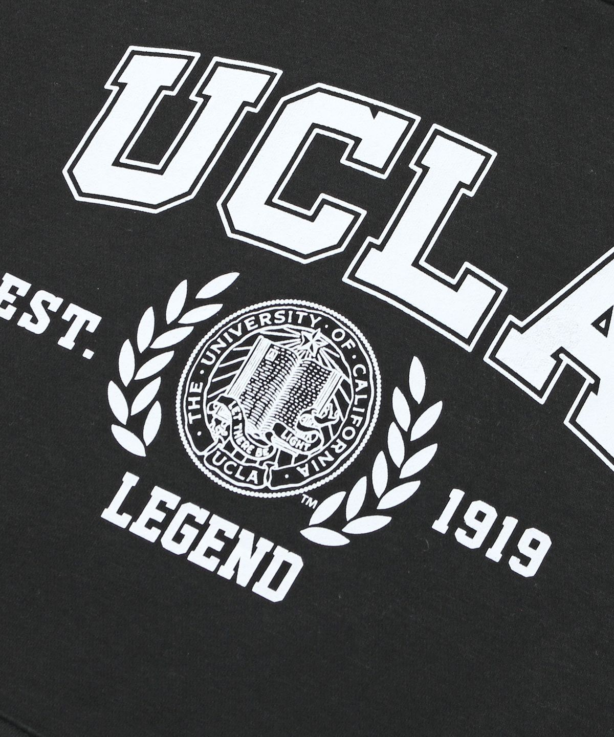 유씨엘에이(UCLA) 남녀공용 UCLA 베이직 로고 기모 후드티[BLACK](UC2LTK6)