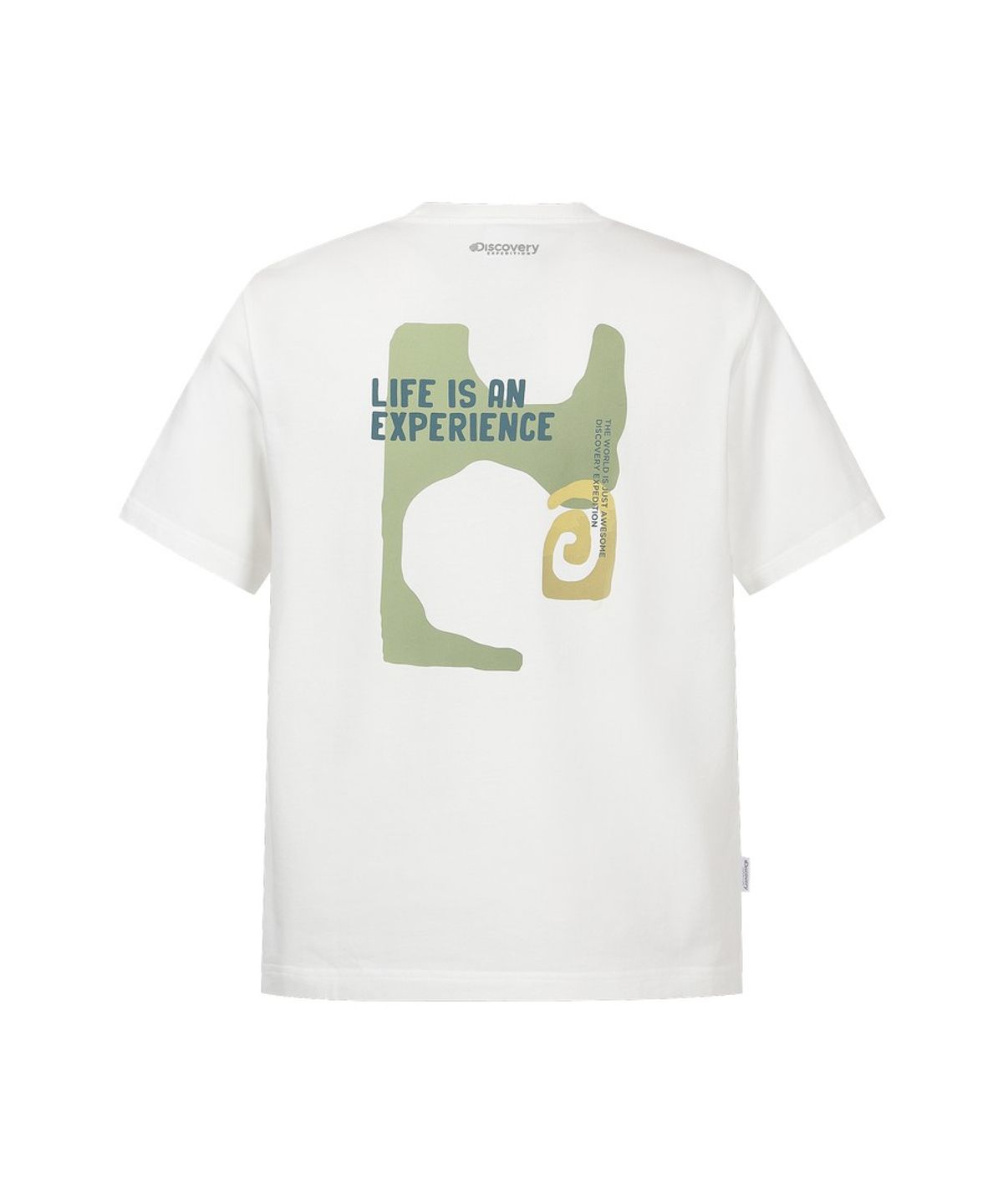 디스커버리 익스페디션(DISCOVERY EXPEDITION) 유니 클라임 그래픽 반팔티셔츠 (WHITE)