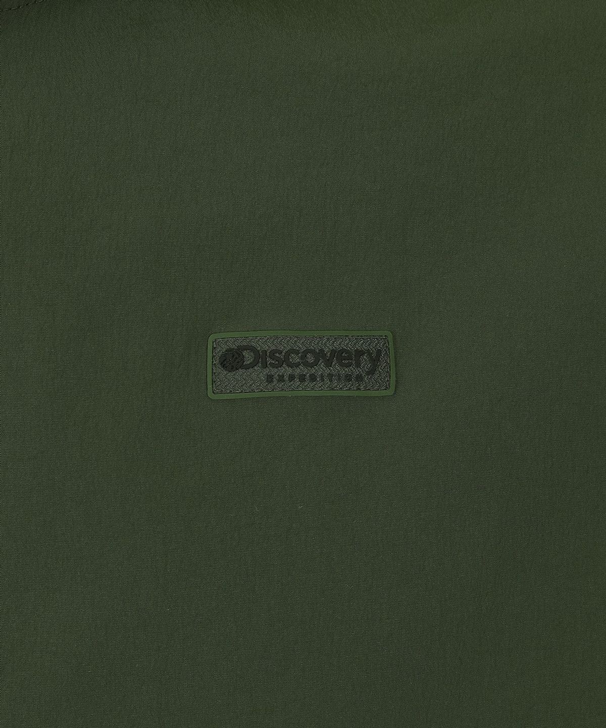 디스커버리 익스페디션(DISCOVERY EXPEDITION) 유니 프레시벤트 경량 우븐 트레이닝 반팔 후드 아노락 (D/KHAKI)
