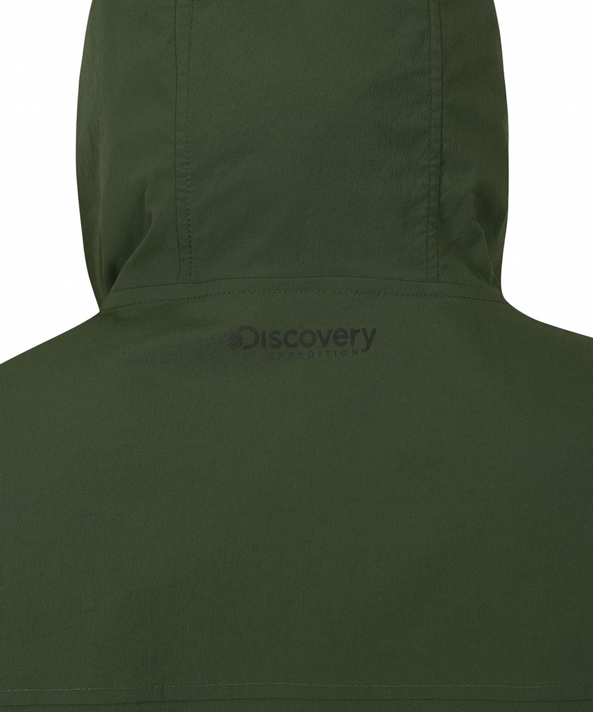 디스커버리 익스페디션(DISCOVERY EXPEDITION) 유니 프레시벤트 경량 우븐 트레이닝 반팔 후드 아노락 (D/KHAKI)