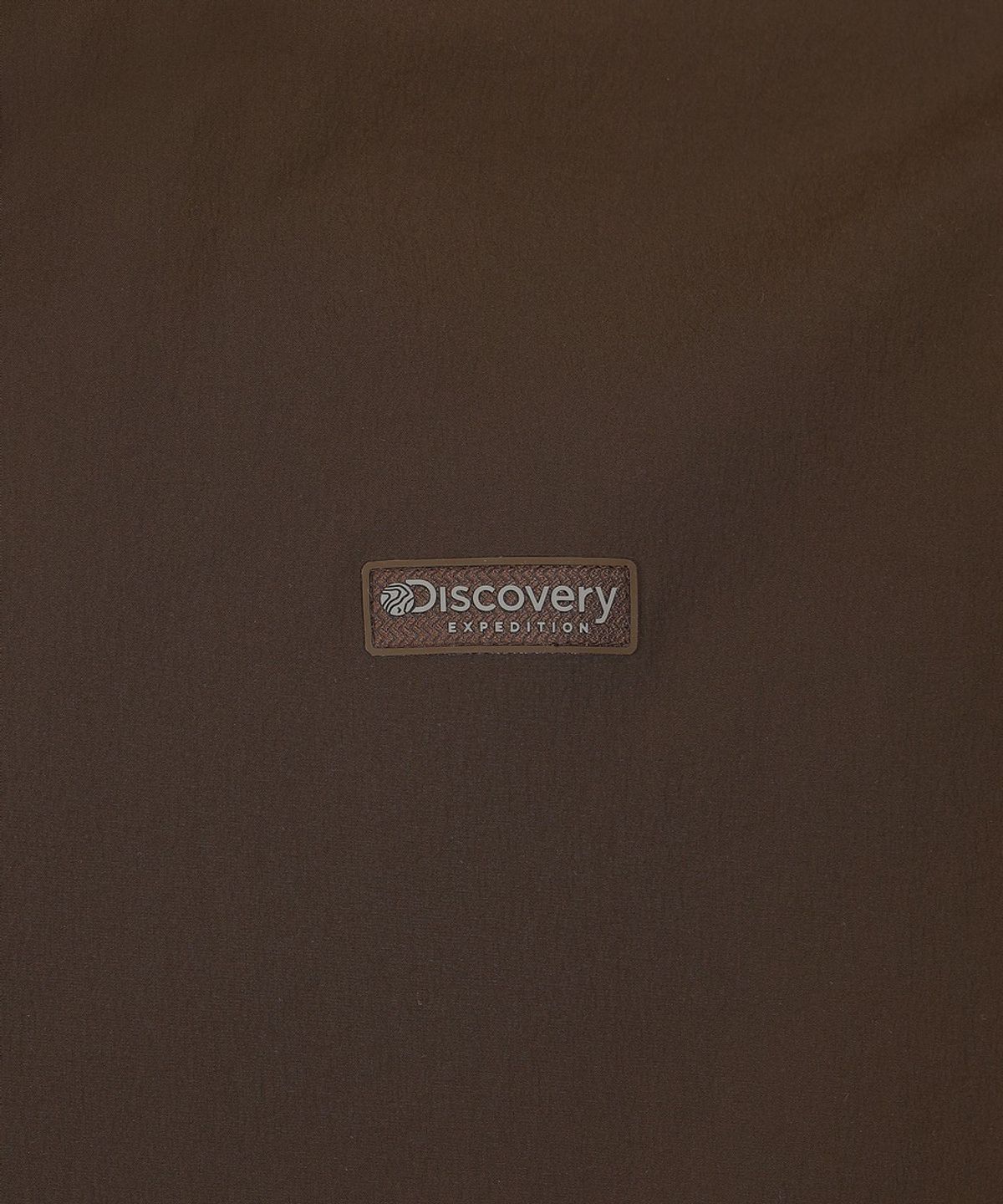 디스커버리 익스페디션(DISCOVERY EXPEDITION) 유니 프레시벤트 경량 우븐 트레이닝 반팔 하이넥 아노락 (Brown)