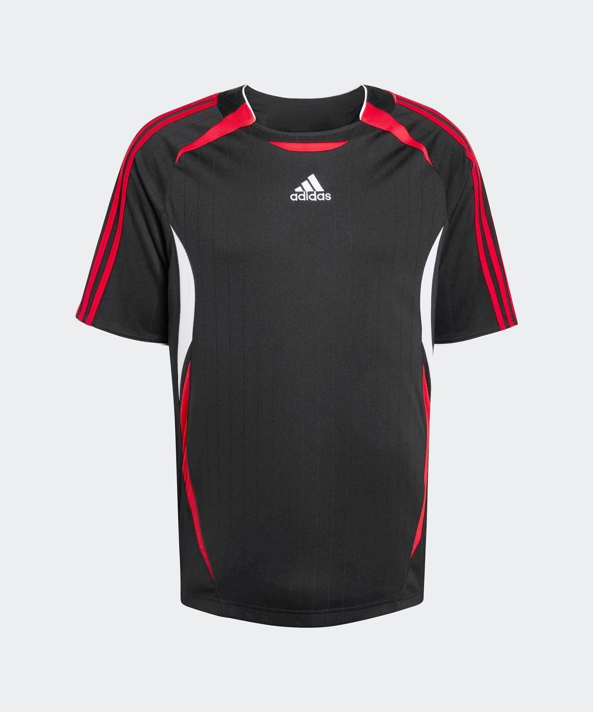 아디다스(ADIDAS) 팀가이스트 티셔츠 - 블랙:레드 / KD5854