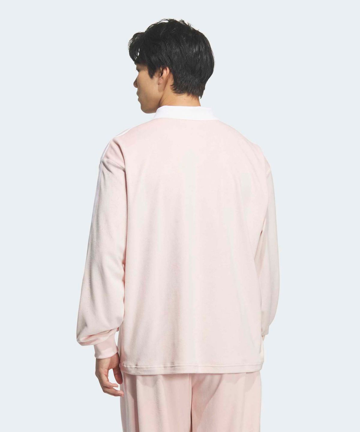 아디다스(ADIDAS) 벨루어 폴로 롱 슬리브 - 샌디핑크 / KQ5487