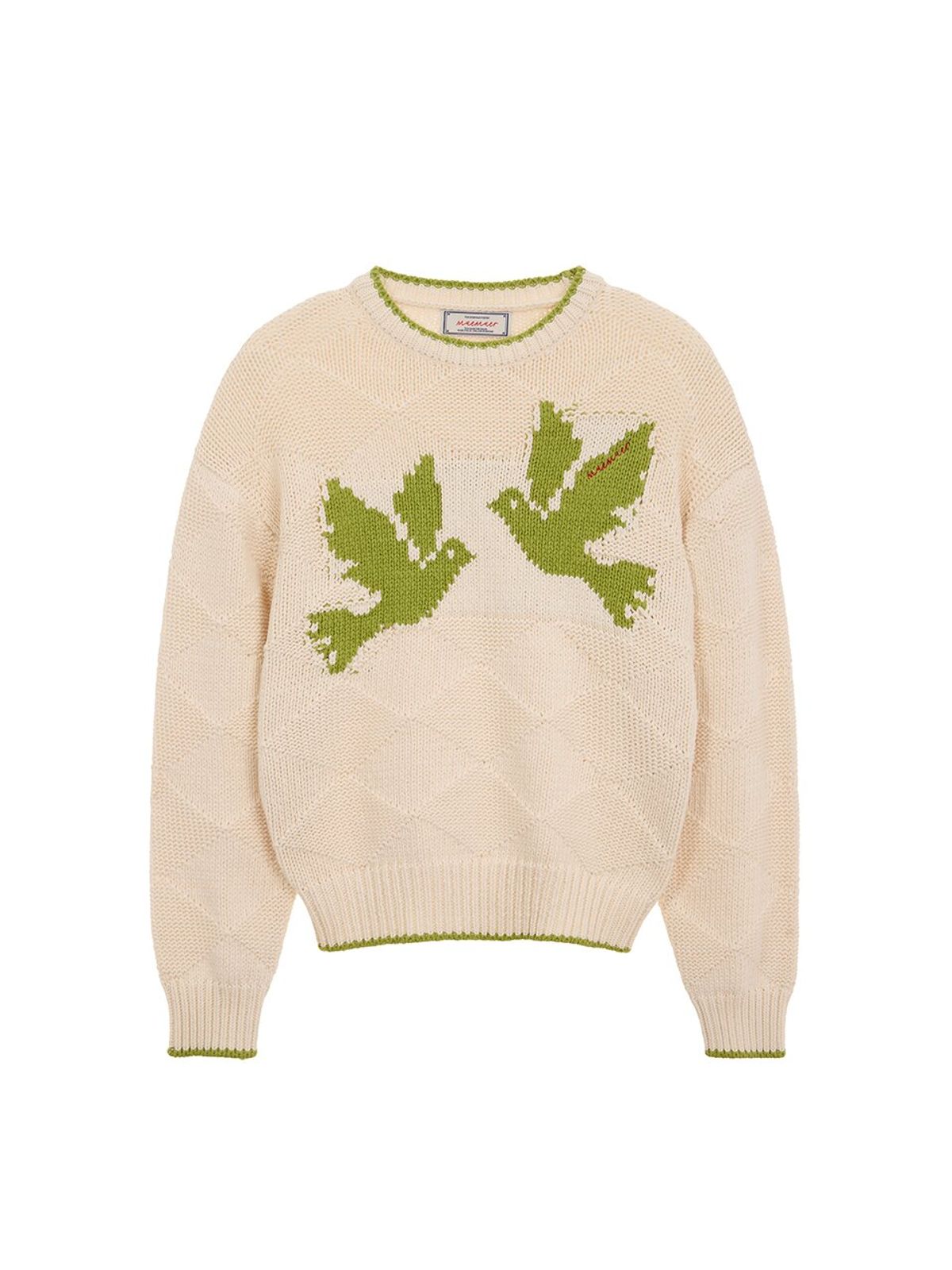 뮈뮈에르(MUEMUER) Bird Jacquard Pullover MU2611PO103M