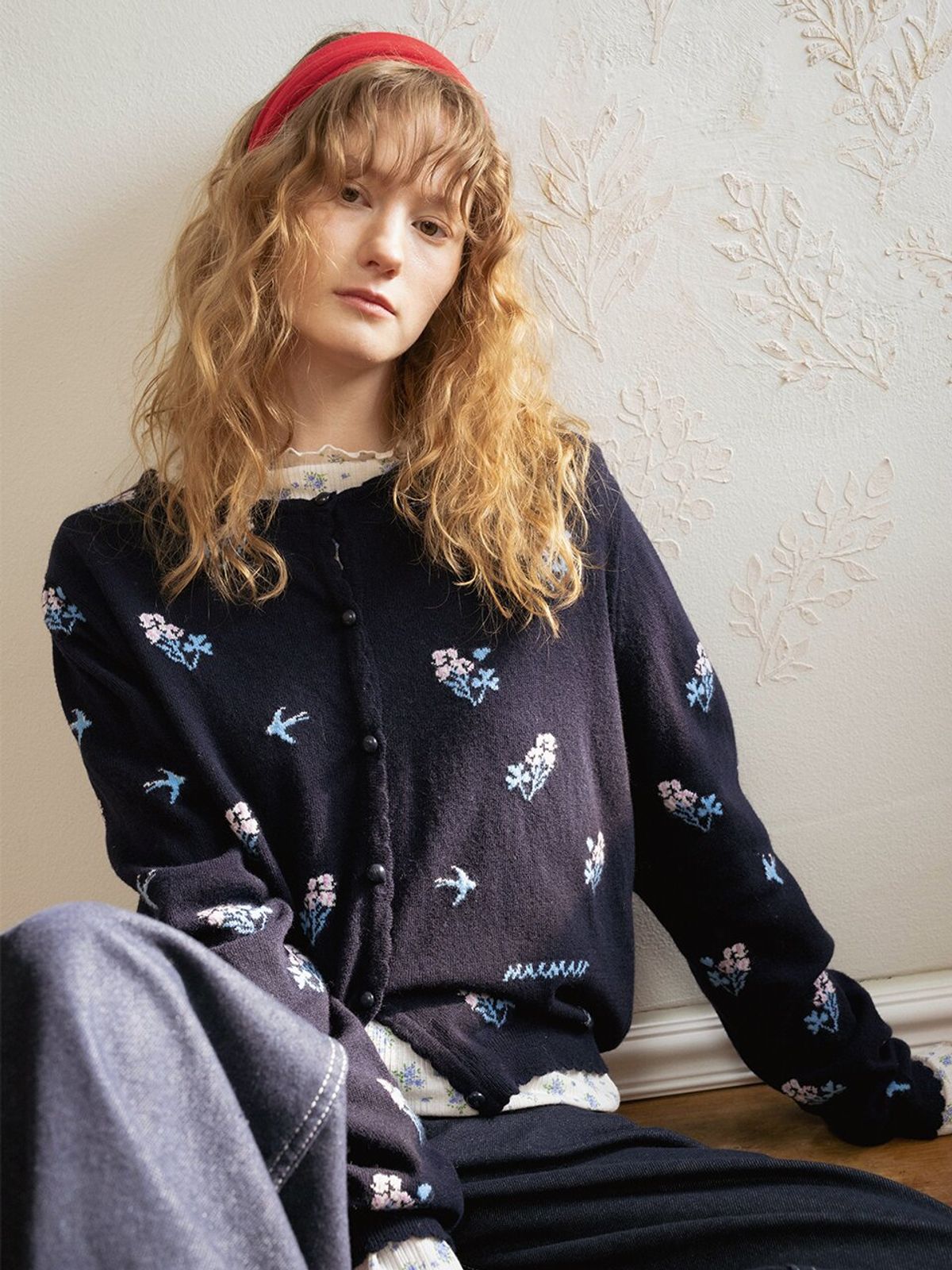 뮈뮈에르(MUEMUER) Flower Garden Cardigan MU2611CD102M