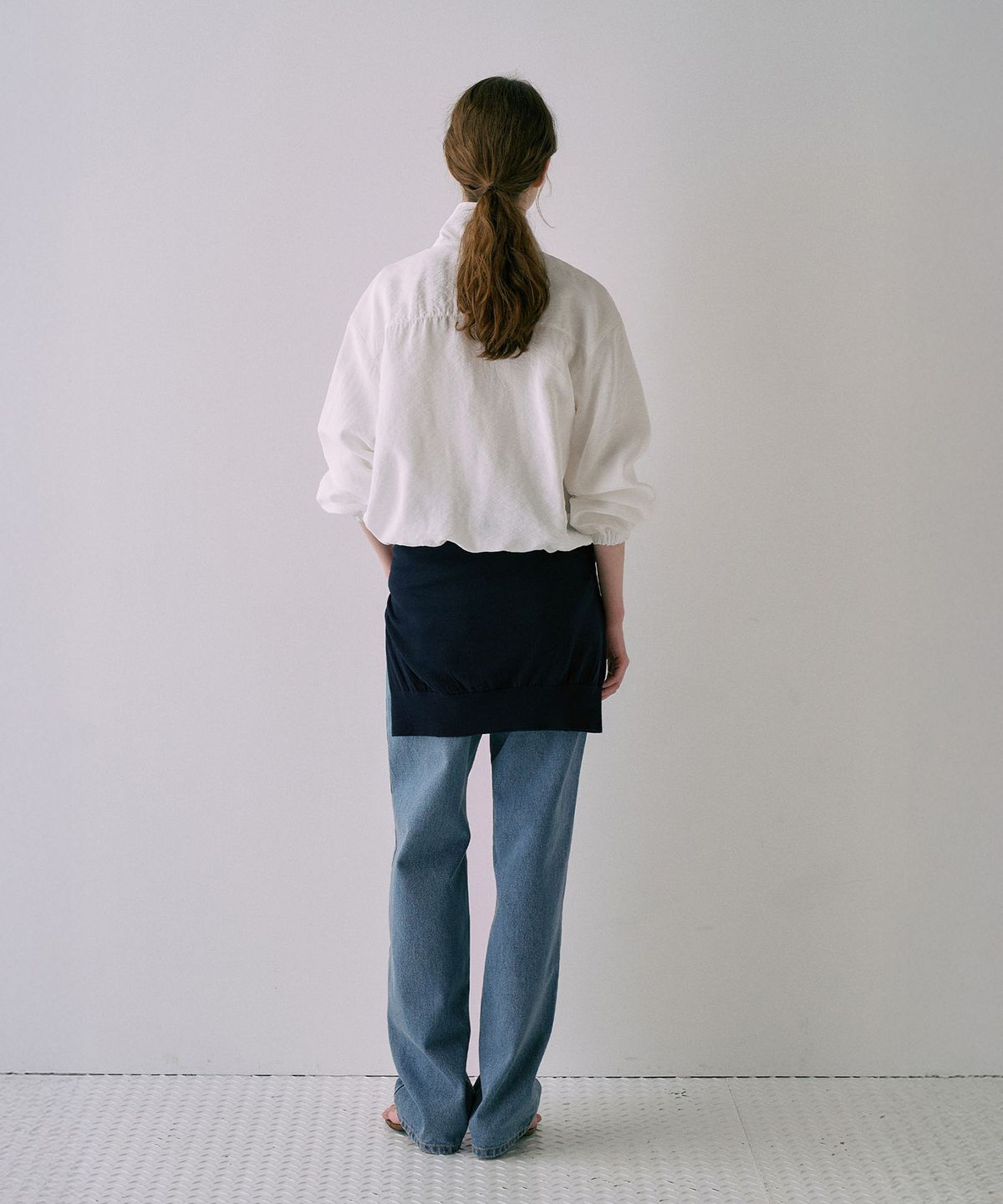 라메레이(LAMEREI) [기장선택]Relaxed Tapered Denim[LMBFSPDN019]-Medium blue