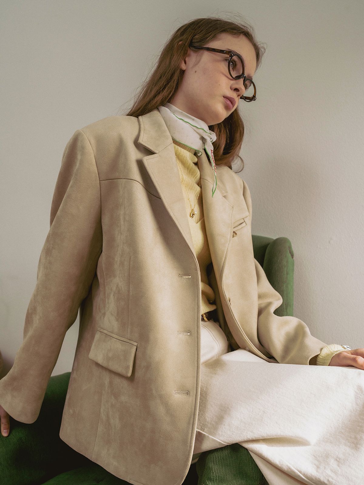 뮈뮈에르(MUEMUER) Every Day Faux Suede Jacket MU2611JK104M