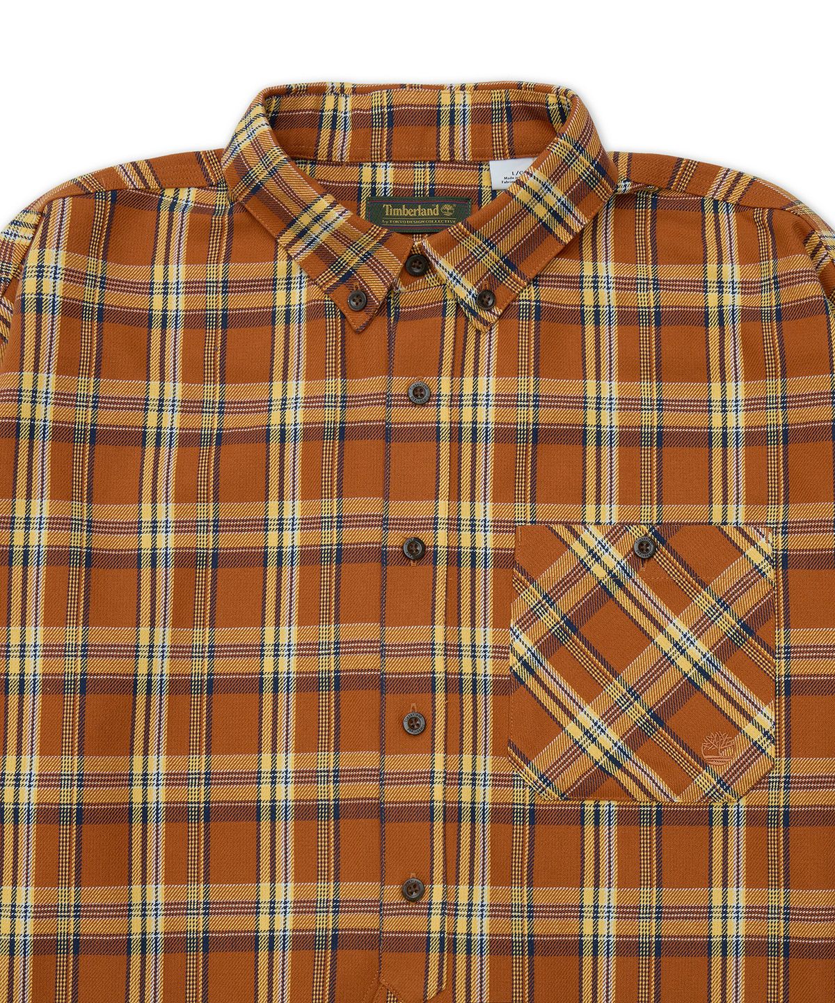 팀버랜드(TIMBERLAND) [Tokyo Design Collective] YD 플래드 롱슬리브 셔츠 - 레더 브라운 / 0YH3P-C39