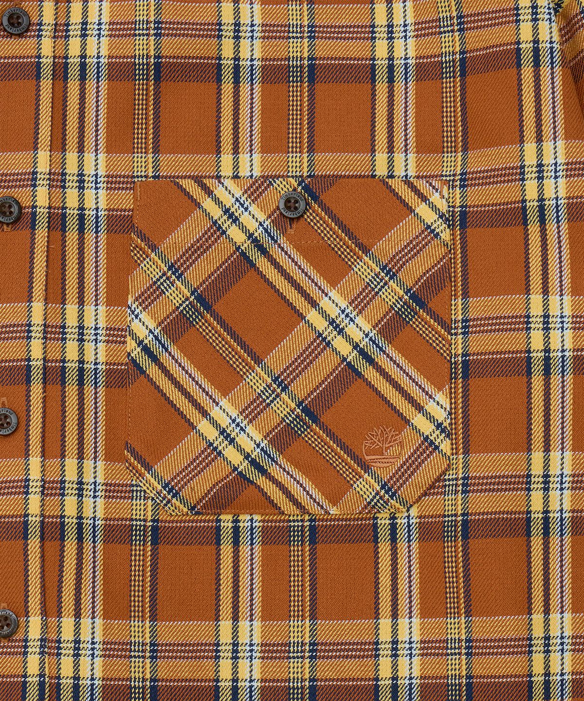 팀버랜드(TIMBERLAND) [Tokyo Design Collective] YD 플래드 롱슬리브 셔츠 - 레더 브라운 / 0YH3P-C39