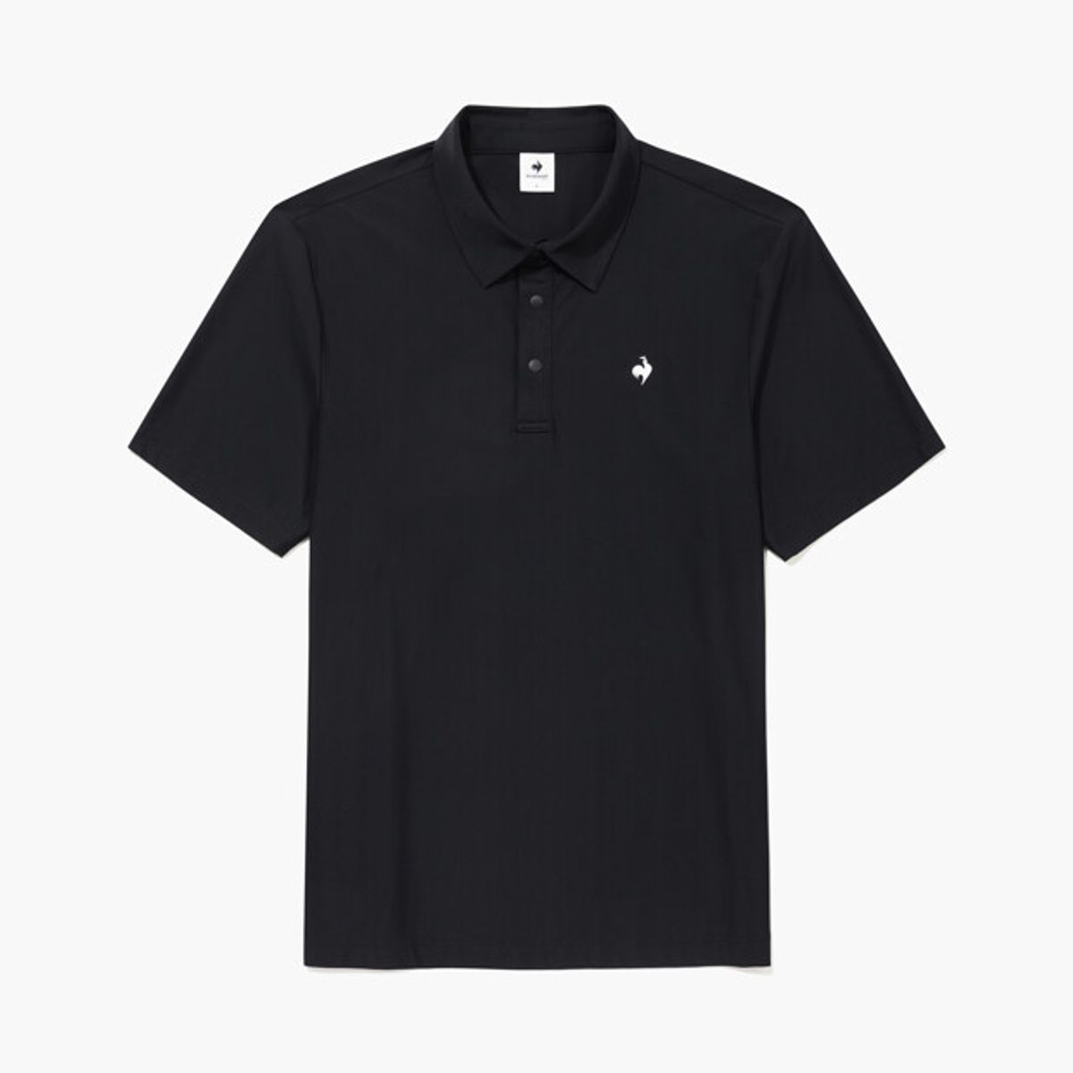 르꼬끄 골프(LECOQ GOLF) 남성 어드레스 15˚카라 티셔츠 블랙 GR121MTS21