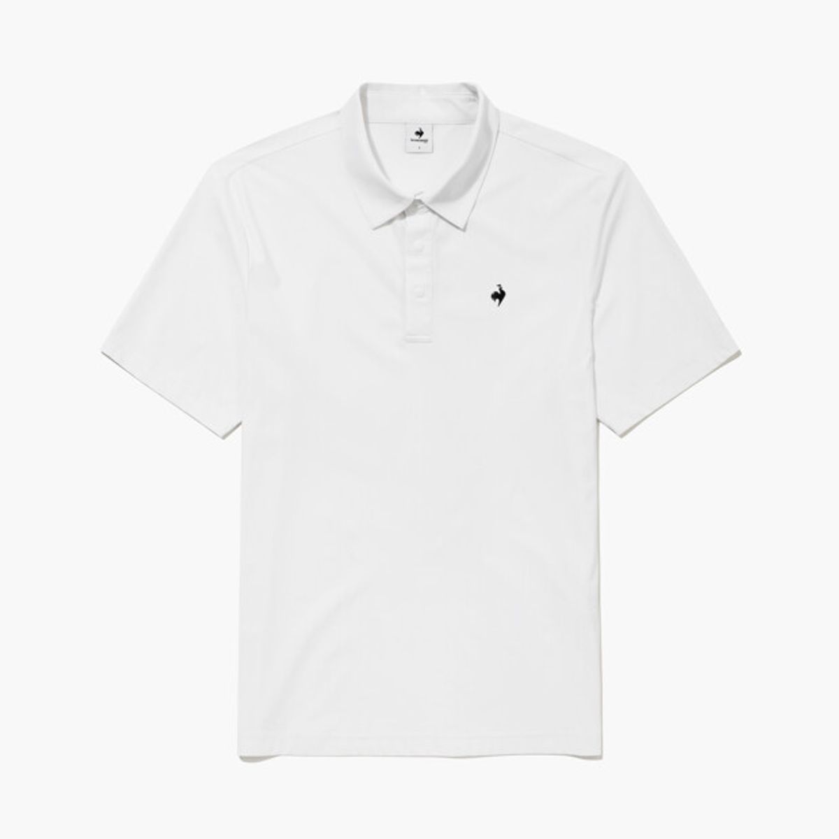 르꼬끄 골프(LECOQ GOLF) 남성 어드레스 15˚카라 티셔츠 화이트 GR121MTS21