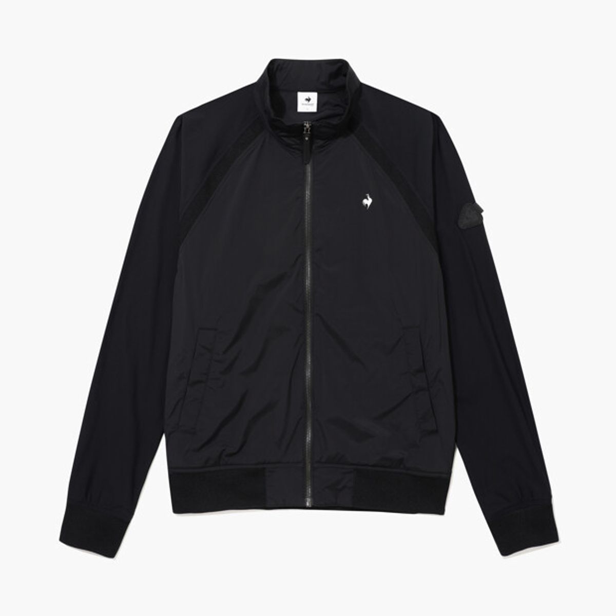 르꼬끄 골프(LECOQ GOLF) [COQ ATTI TAB] 남성 하이브리드 홑겹 바람막이 블랙 GR121MBL22