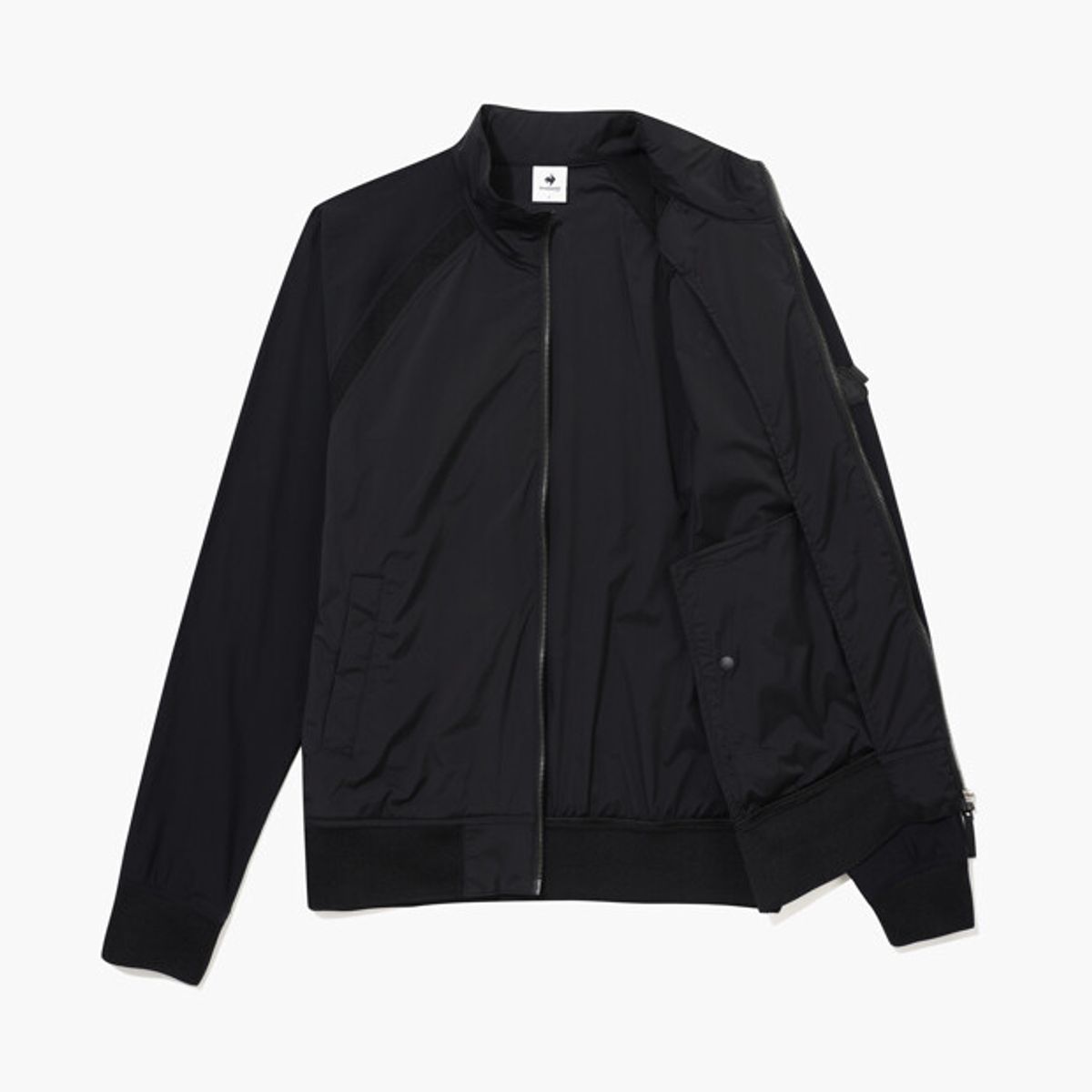 르꼬끄 골프(LECOQ GOLF) [COQ ATTI TAB] 남성 하이브리드 홑겹 바람막이 블랙 GR121MBL22