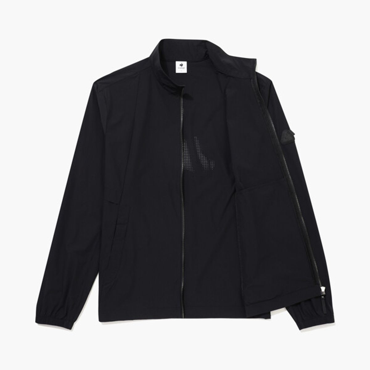 르꼬끄 골프(LECOQ GOLF) [COQ ATTI TAB] 남성 홑겹 바람막이 블랙 GR121MBL21