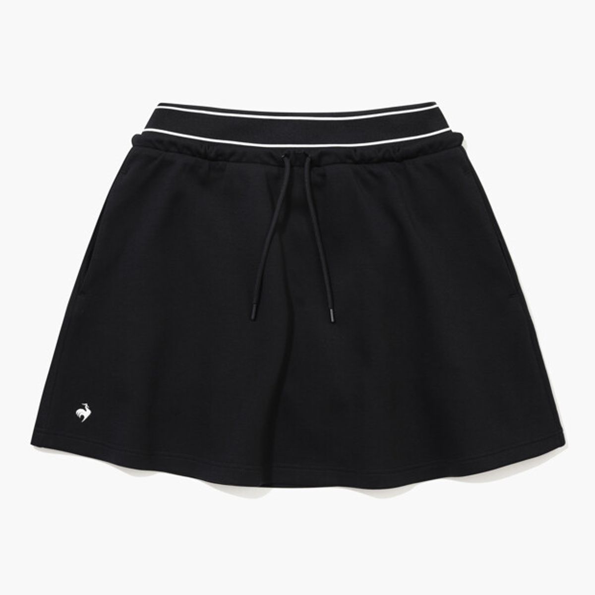 르꼬끄 골프(LECOQ GOLF) [COQ ATTI TAB] 여성 네오프렌 밴딩 스커트 블랙 GR122LSK11