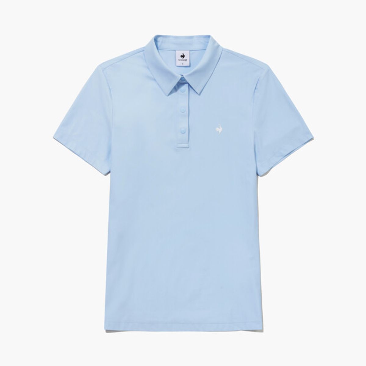 르꼬끄 골프(LECOQ GOLF) 여성 어드레스 15˚카라 티셔츠 라이트 블루 GR122LTS21