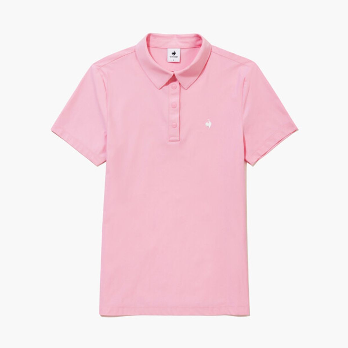 르꼬끄 골프(LECOQ GOLF) 여성 어드레스 15˚카라 티셔츠 핑크 GR122LTS21