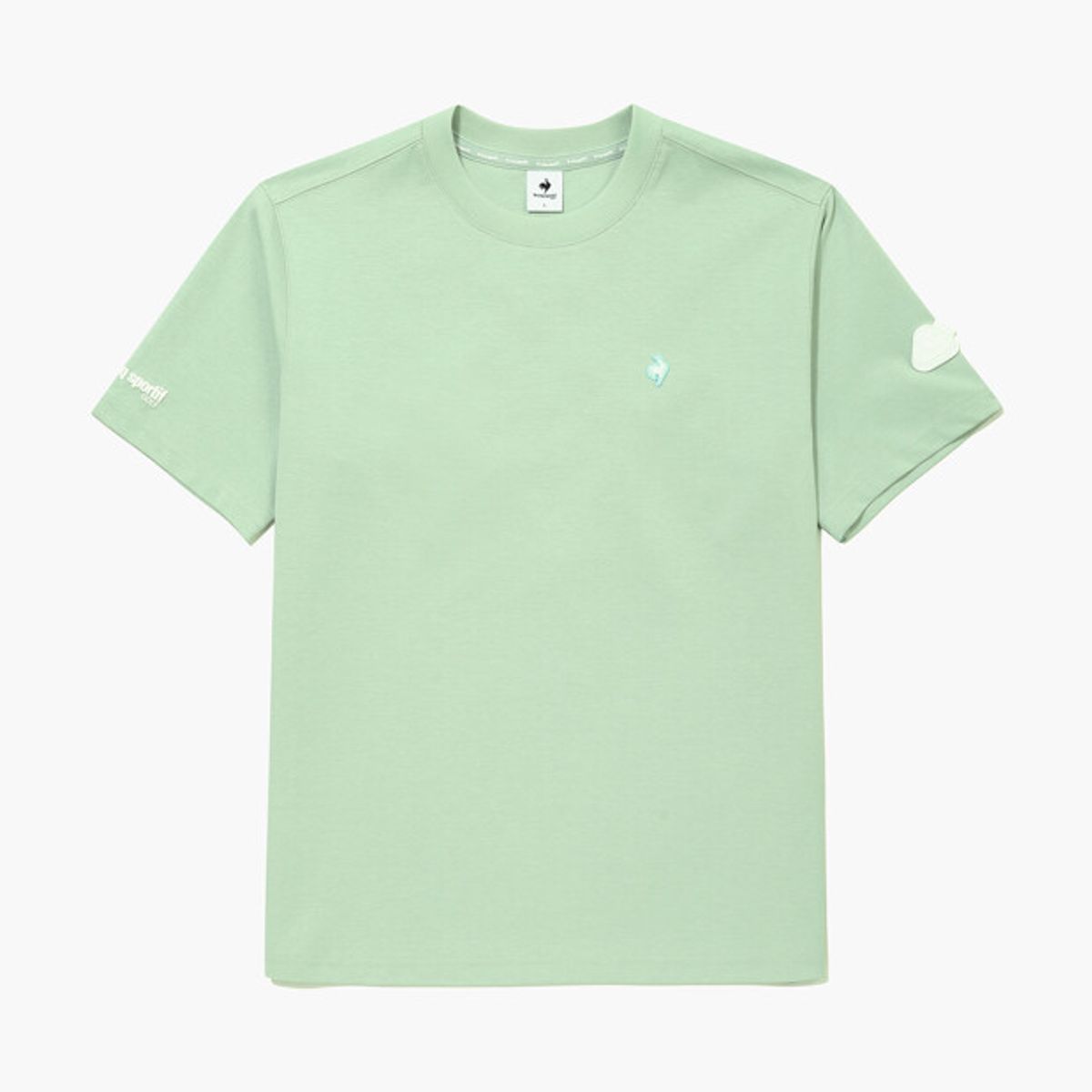 르꼬끄 골프(LECOQ GOLF) [COQ ATTI TAB] 남성 라운드넥 에센셜 티셔츠 민트 GR121MRS21