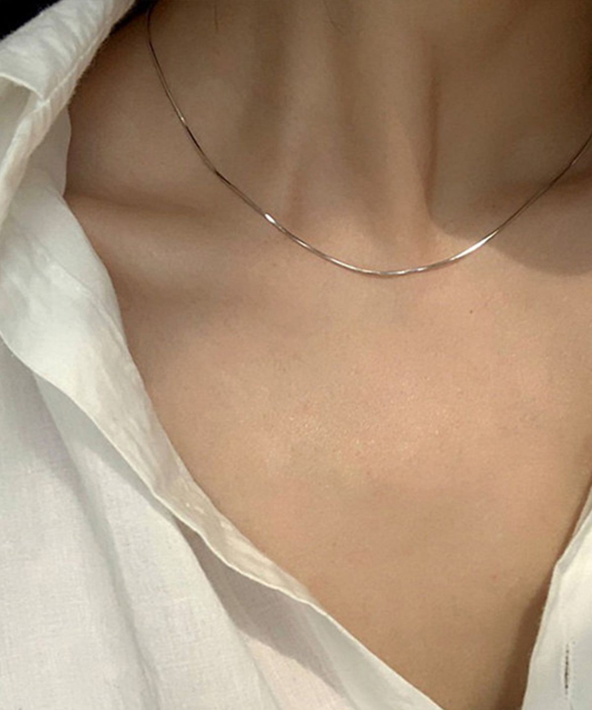 헤이타(HEITA) ONN SILVER NECKLACE 온 실버 체인 목걸이