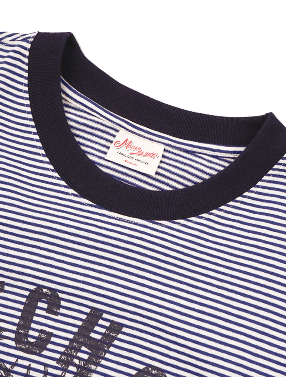 라 메종 스튜디오(LA MAISON STUDIO) DEER STRIPE LAYERED LONG SLEEVE T-SHIRT NAVY(FCG1TS686M)