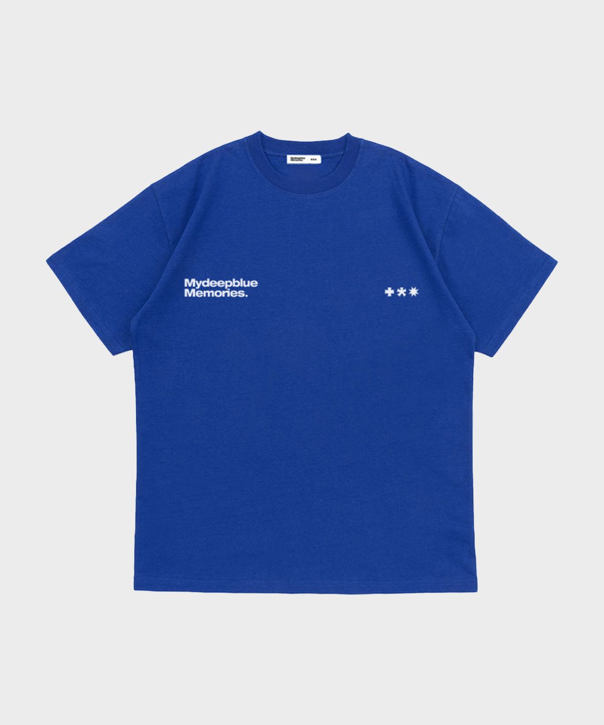 마이딥블루메모리즈(MY DEEP BLUE MEMORIES) Mm Symbol Logo T-Shirts (BLUE)