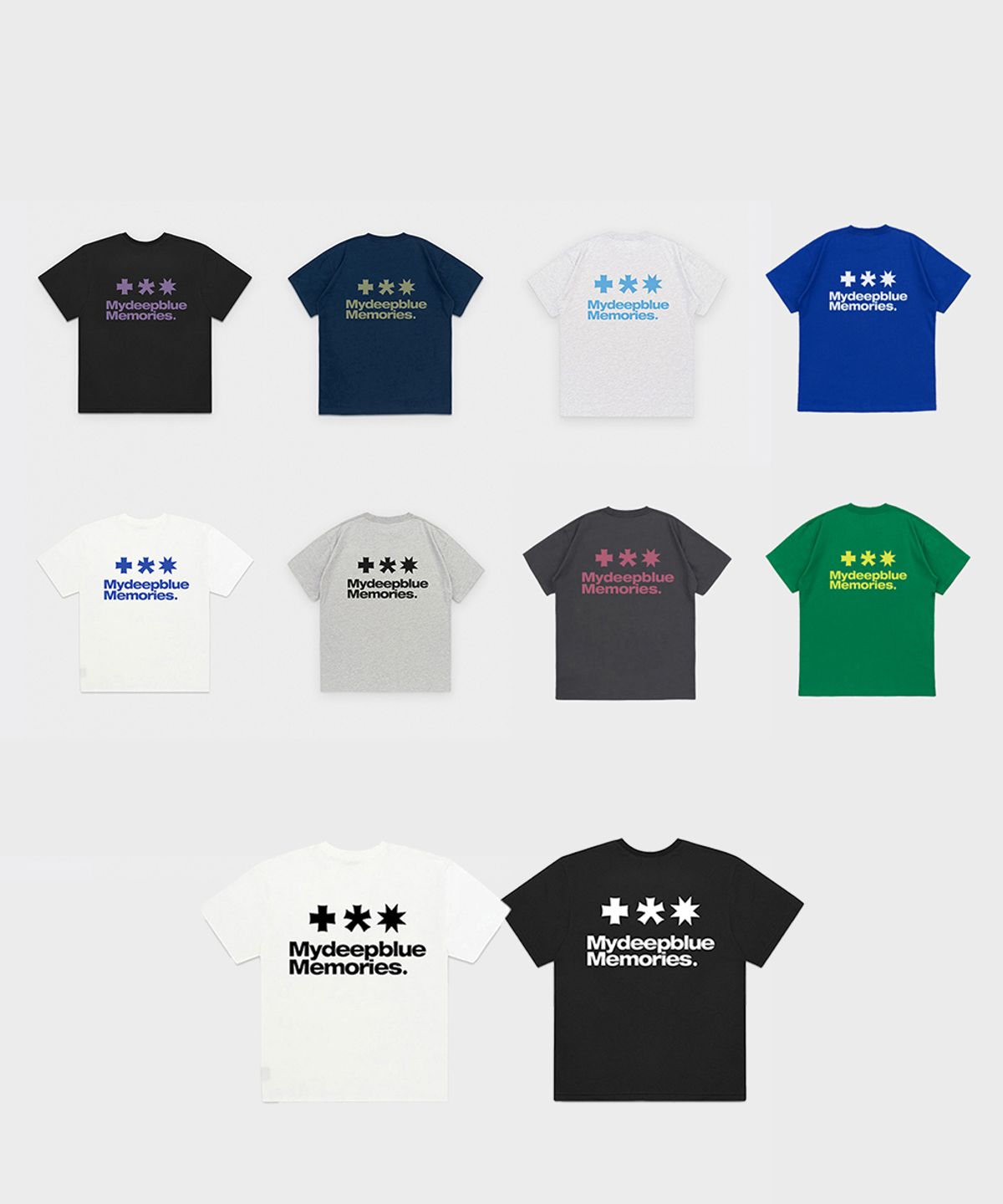 마이딥블루메모리즈(MY DEEP BLUE MEMORIES) Mm Symbol Logo T-Shirts (GREEN)
