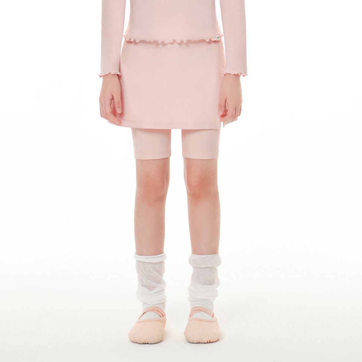 안다르 키즈(ANDAR KIDS) 키즈 에어엑스퍼트 4.5부 치마 레깅스 (여아)