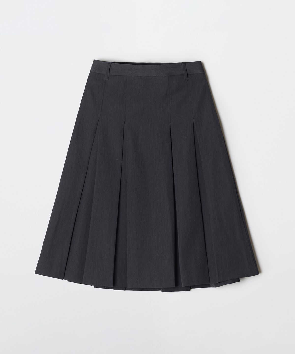 스파오(SPAO) 플리츠 미디 스커트_SPWHG23W13