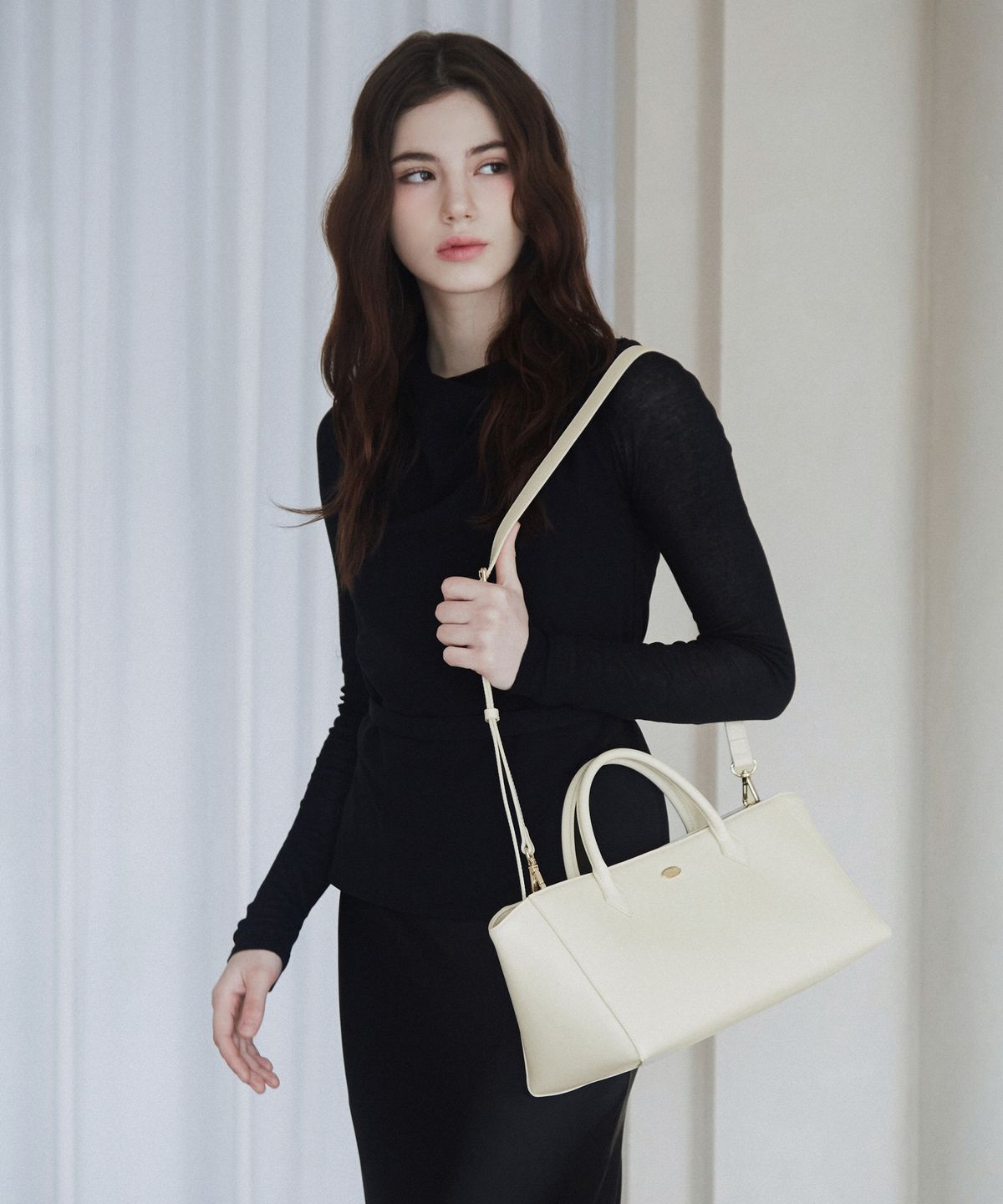 벨류엣(VALLUAT) Gavelle bag_Ivory
