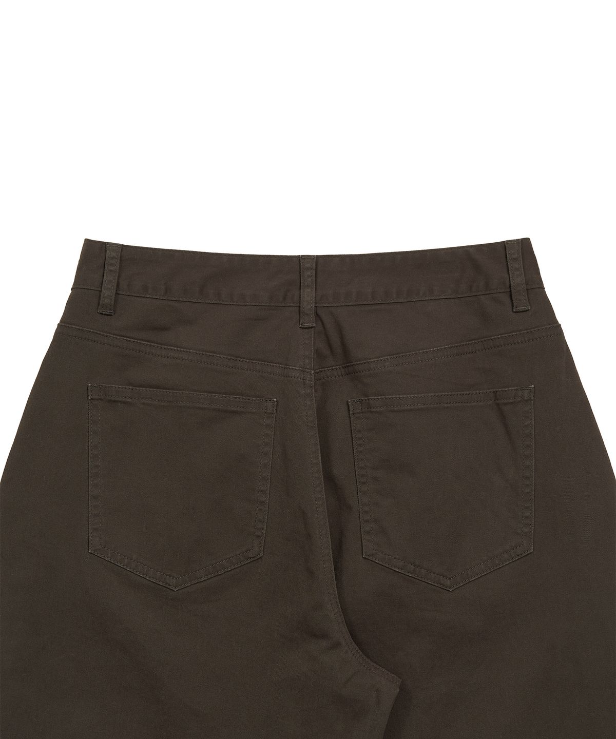 페플리(PEPLEE) Curved Wide Cotton Pants (Charcoal)