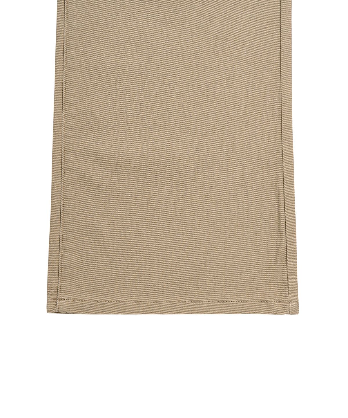 페플리(PEPLEE) Mini Pocket Boots Cut Cotton Pants (Beige)