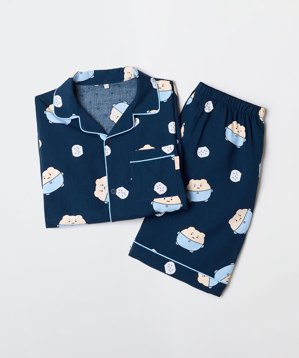 스파오(SPAO) [망그러진곰] 망고미 반팔 파자마(NAVY)_SPPPG25U03