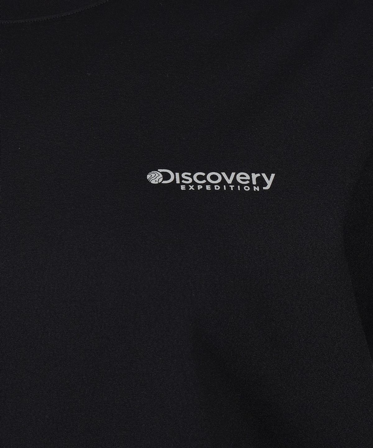 디스커버리 익스페디션(DISCOVERY EXPEDITION) 여성 로고포인트 러닝 티셔츠 (BLACK)
