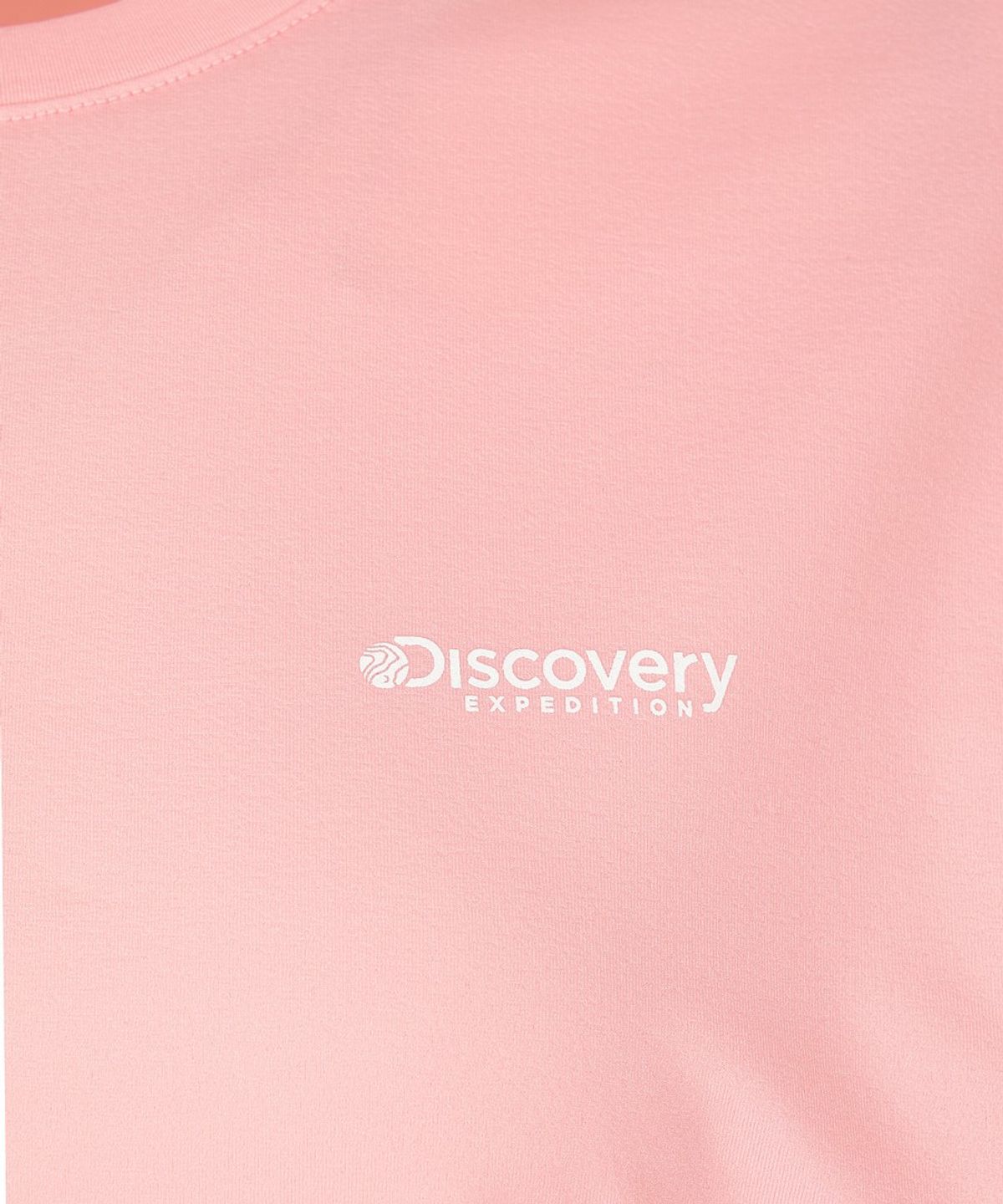디스커버리 익스페디션(DISCOVERY EXPEDITION) 여성 로고포인트 러닝 티셔츠 (L.Peach)