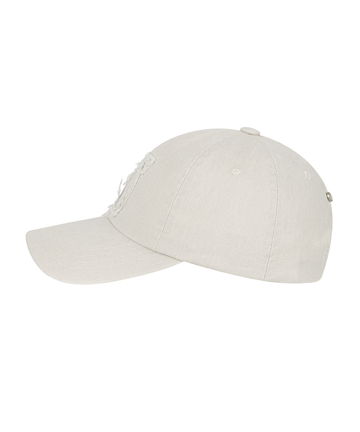 트리밍버드(TREEMINGBIRD) Raw Cut Damage Denim Cap [ Cream ]