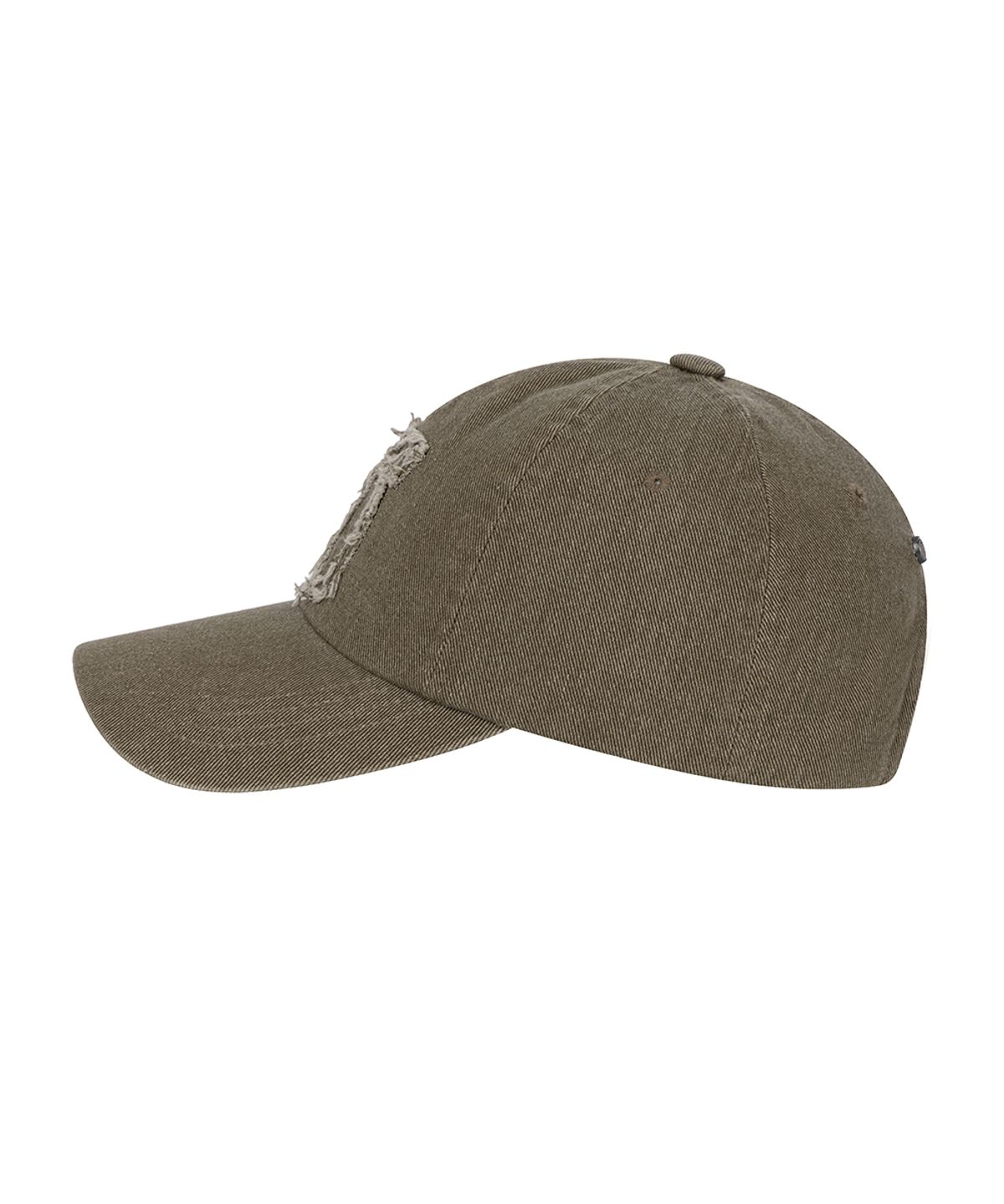 트리밍버드(TREEMINGBIRD) Raw Cut Damage Denim Cap [ Brown ]