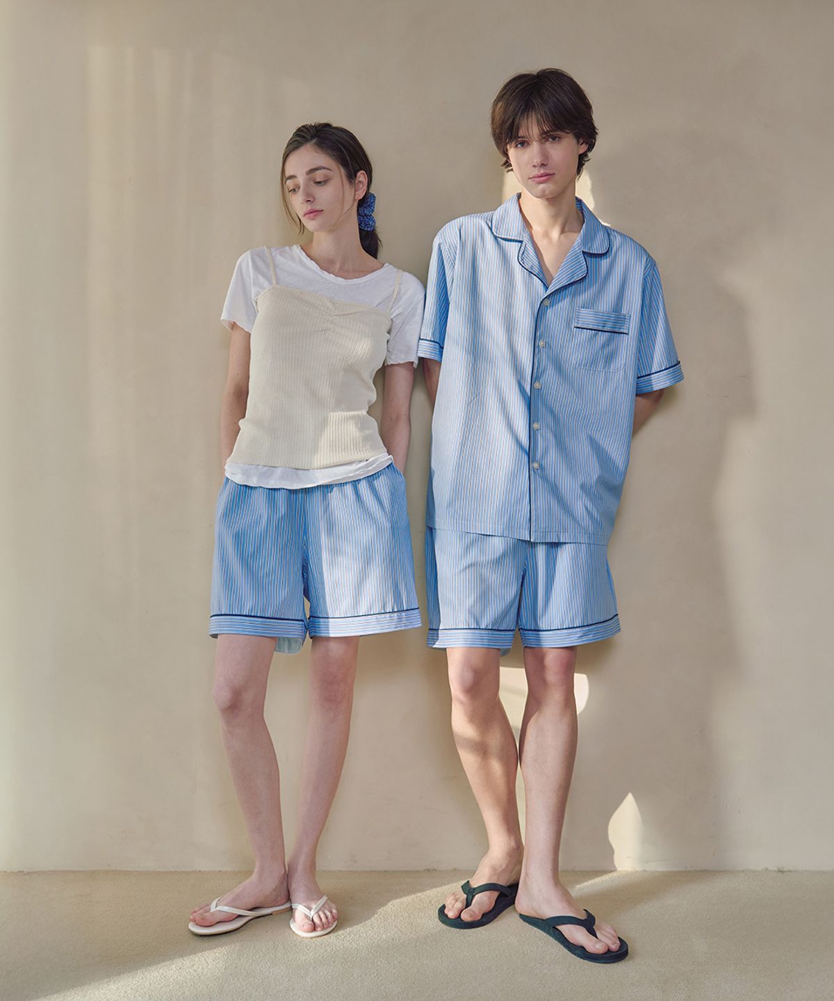 세이드(CEID) [2PACK] (uni) 클래식 루이즈 반팔 파자마 셋업