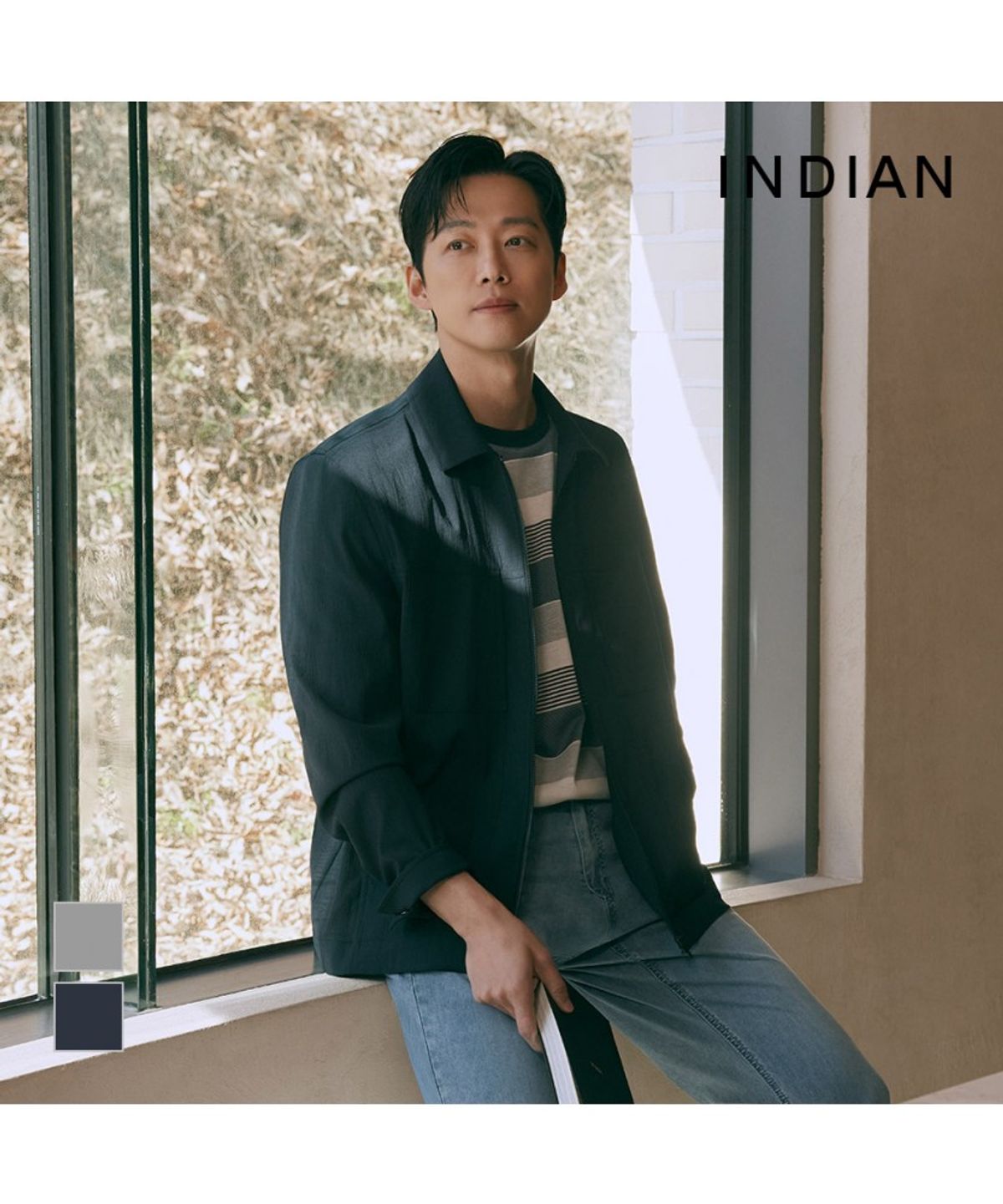 인디안(INDIAN) 평에리 셔켓형 점퍼_MIUCL6M3276
