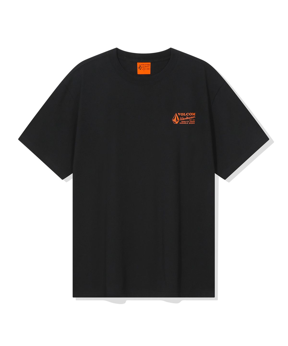 볼컴(VOLCOM) 워크웨어 에센셜 컴포트핏 반팔티(블랙)